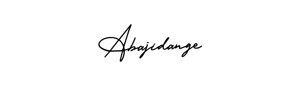 How to make Abajidange name signature. Use AmerikaSignatureDemo-Regular style for creating short signs online. This is the latest handwritten sign. Abajidange signature style 3 images and pictures png