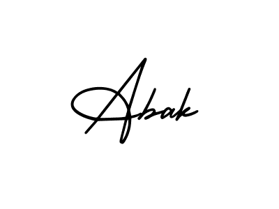 The best way (AmerikaSignatureDemo-Regular) to make a short signature is to pick only two or three words in your name. The name Abak include a total of six letters. For converting this name. Abak signature style 3 images and pictures png
