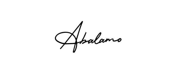 Create a beautiful signature design for name Abalamo. With this signature (AmerikaSignatureDemo-Regular) fonts, you can make a handwritten signature for free. Abalamo signature style 3 images and pictures png