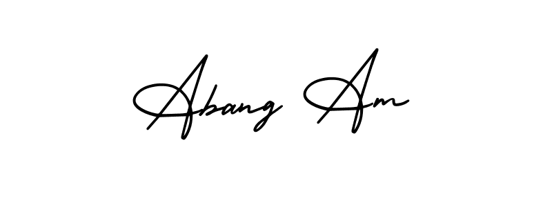 You can use this online signature creator to create a handwritten signature for the name Abang Am. This is the best online autograph maker. Abang Am signature style 3 images and pictures png