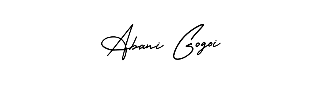 How to make Abani Gogoi signature? AmerikaSignatureDemo-Regular is a professional autograph style. Create handwritten signature for Abani Gogoi name. Abani Gogoi signature style 3 images and pictures png