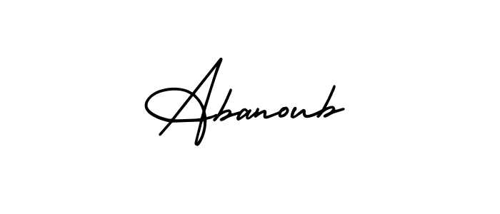 It looks lik you need a new signature style for name Abanoub. Design unique handwritten (AmerikaSignatureDemo-Regular) signature with our free signature maker in just a few clicks. Abanoub signature style 3 images and pictures png