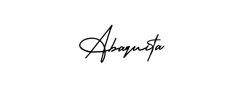 Similarly AmerikaSignatureDemo-Regular is the best handwritten signature design. Signature creator online .You can use it as an online autograph creator for name Abaquita. Abaquita signature style 3 images and pictures png