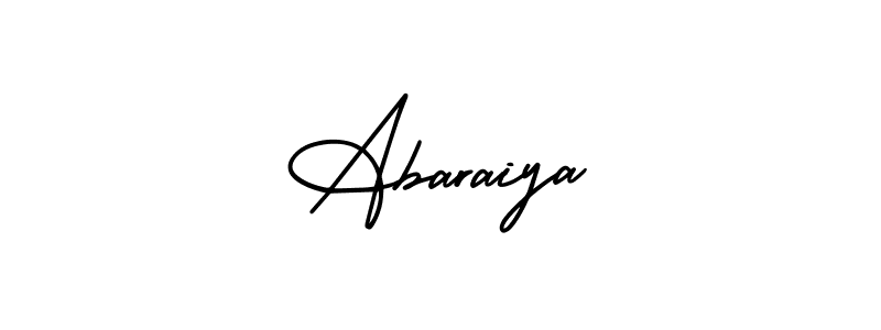 Make a beautiful signature design for name Abaraiya. With this signature (AmerikaSignatureDemo-Regular) style, you can create a handwritten signature for free. Abaraiya signature style 3 images and pictures png