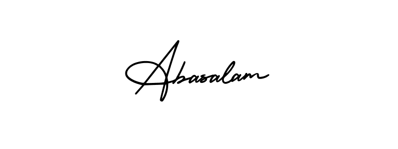 AmerikaSignatureDemo-Regular is a professional signature style that is perfect for those who want to add a touch of class to their signature. It is also a great choice for those who want to make their signature more unique. Get Abasalam name to fancy signature for free. Abasalam signature style 3 images and pictures png
