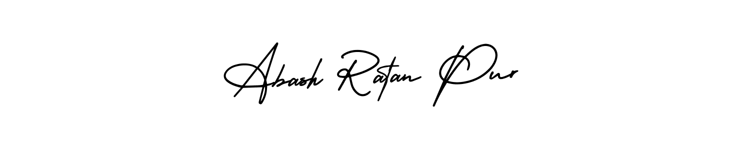 if you are searching for the best signature style for your name Abash Ratan Pur. so please give up your signature search. here we have designed multiple signature styles  using AmerikaSignatureDemo-Regular. Abash Ratan Pur signature style 3 images and pictures png