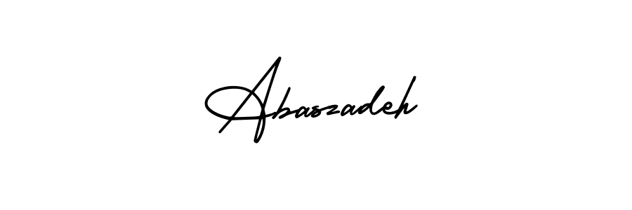 Make a beautiful signature design for name Abaszadeh. With this signature (AmerikaSignatureDemo-Regular) style, you can create a handwritten signature for free. Abaszadeh signature style 3 images and pictures png