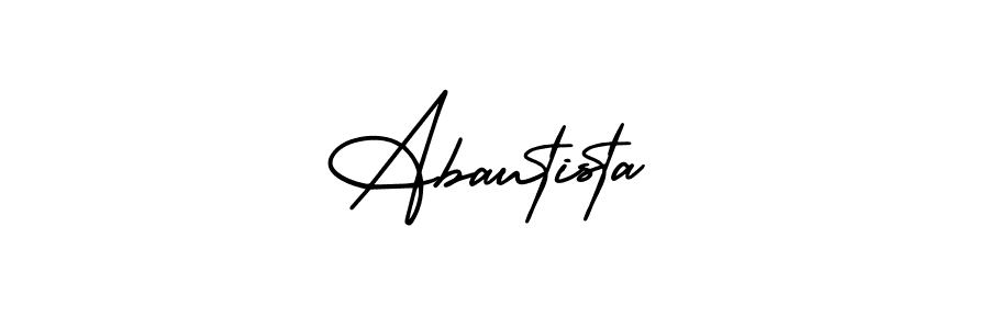 if you are searching for the best signature style for your name Abautista. so please give up your signature search. here we have designed multiple signature styles  using AmerikaSignatureDemo-Regular. Abautista signature style 3 images and pictures png
