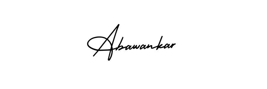 How to make Abawankar name signature. Use AmerikaSignatureDemo-Regular style for creating short signs online. This is the latest handwritten sign. Abawankar signature style 3 images and pictures png