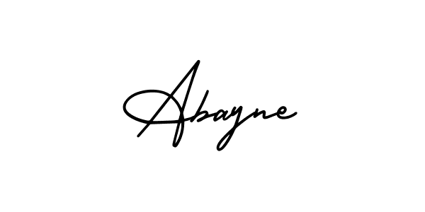 How to make Abayne signature? AmerikaSignatureDemo-Regular is a professional autograph style. Create handwritten signature for Abayne name. Abayne signature style 3 images and pictures png