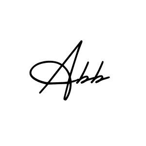 How to make Abb name signature. Use AmerikaSignatureDemo-Regular style for creating short signs online. This is the latest handwritten sign. Abb signature style 3 images and pictures png