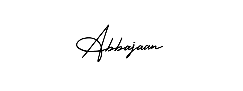 It looks lik you need a new signature style for name Abbajaan. Design unique handwritten (AmerikaSignatureDemo-Regular) signature with our free signature maker in just a few clicks. Abbajaan signature style 3 images and pictures png