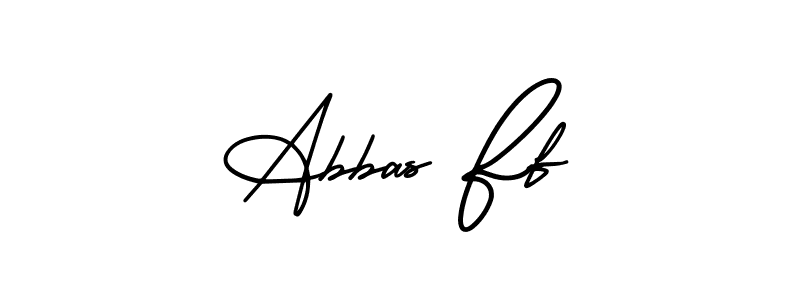 Use a signature maker to create a handwritten signature online. With this signature software, you can design (AmerikaSignatureDemo-Regular) your own signature for name Abbas Ff. Abbas Ff signature style 3 images and pictures png