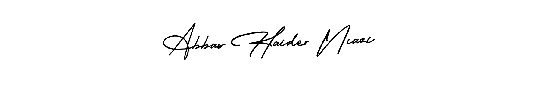How to make Abbas Haider Niazi signature? AmerikaSignatureDemo-Regular is a professional autograph style. Create handwritten signature for Abbas Haider Niazi name. Abbas Haider Niazi signature style 3 images and pictures png