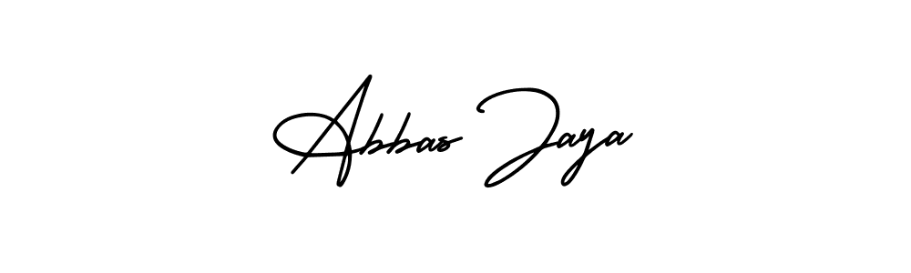 This is the best signature style for the Abbas Jaya name. Also you like these signature font (AmerikaSignatureDemo-Regular). Mix name signature. Abbas Jaya signature style 3 images and pictures png