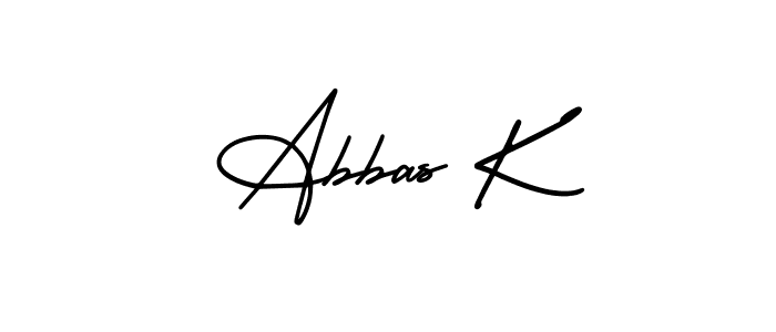 Similarly AmerikaSignatureDemo-Regular is the best handwritten signature design. Signature creator online .You can use it as an online autograph creator for name Abbas K. Abbas K signature style 3 images and pictures png