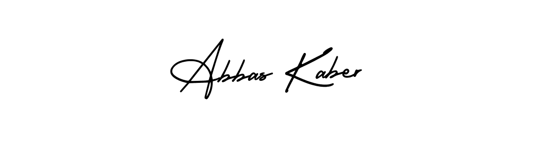 You should practise on your own different ways (AmerikaSignatureDemo-Regular) to write your name (Abbas Kaber) in signature. don't let someone else do it for you. Abbas Kaber signature style 3 images and pictures png