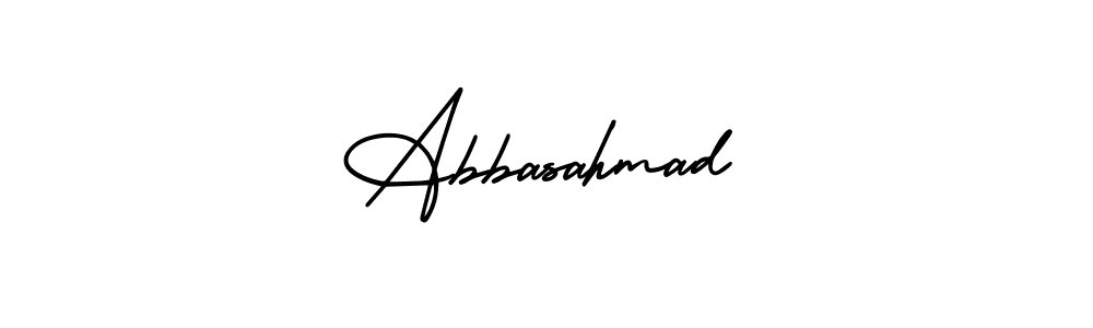 Also we have Abbasahmad name is the best signature style. Create professional handwritten signature collection using AmerikaSignatureDemo-Regular autograph style. Abbasahmad signature style 3 images and pictures png
