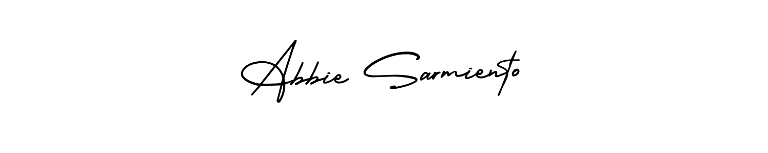 See photos of Abbie Sarmiento official signature by Spectra . Check more albums & portfolios. Read reviews & check more about AmerikaSignatureDemo-Regular font. Abbie Sarmiento signature style 3 images and pictures png