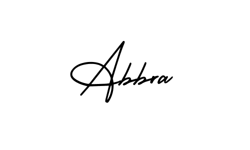 Make a beautiful signature design for name Abbra. With this signature (AmerikaSignatureDemo-Regular) style, you can create a handwritten signature for free. Abbra signature style 3 images and pictures png