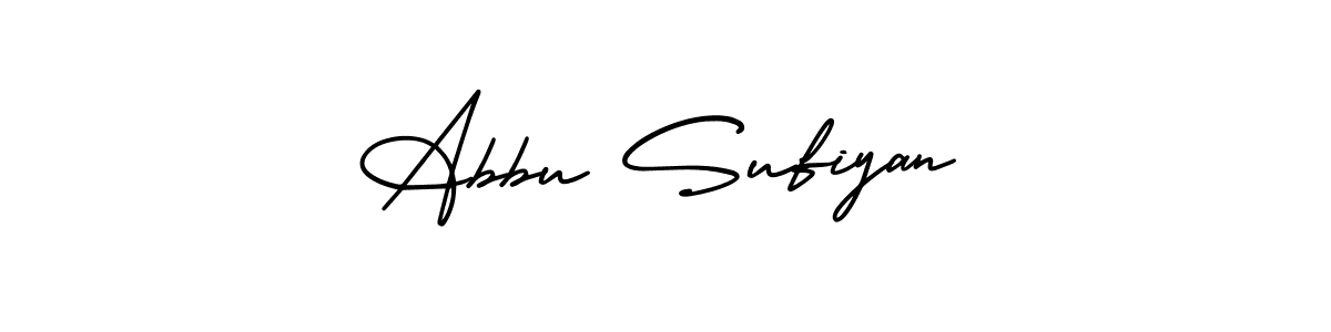 This is the best signature style for the Abbu Sufiyan name. Also you like these signature font (AmerikaSignatureDemo-Regular). Mix name signature. Abbu Sufiyan signature style 3 images and pictures png