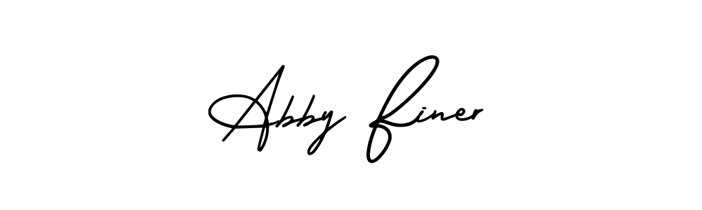 Make a beautiful signature design for name Abby Finer. With this signature (AmerikaSignatureDemo-Regular) style, you can create a handwritten signature for free. Abby Finer signature style 3 images and pictures png