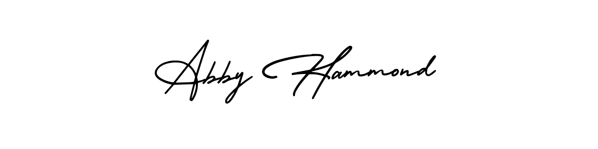 AmerikaSignatureDemo-Regular is a professional signature style that is perfect for those who want to add a touch of class to their signature. It is also a great choice for those who want to make their signature more unique. Get Abby Hammond name to fancy signature for free. Abby Hammond signature style 3 images and pictures png