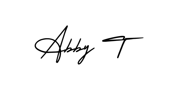 How to make Abby T signature? AmerikaSignatureDemo-Regular is a professional autograph style. Create handwritten signature for Abby T name. Abby T signature style 3 images and pictures png