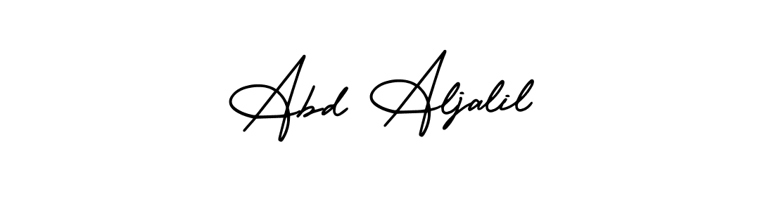 Also You can easily find your signature by using the search form. We will create Abd Aljalil name handwritten signature images for you free of cost using AmerikaSignatureDemo-Regular sign style. Abd Aljalil signature style 3 images and pictures png