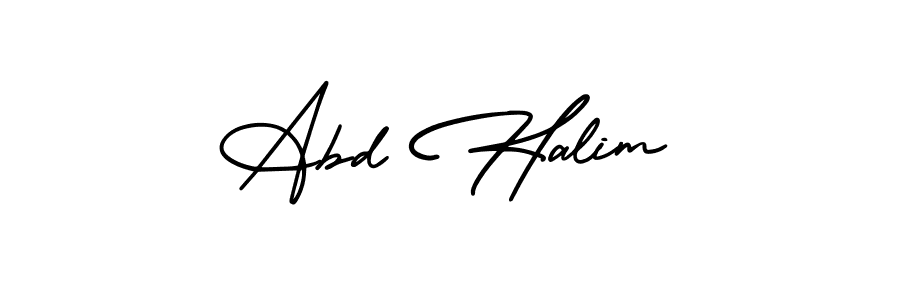 Also You can easily find your signature by using the search form. We will create Abd Halim name handwritten signature images for you free of cost using AmerikaSignatureDemo-Regular sign style. Abd Halim signature style 3 images and pictures png