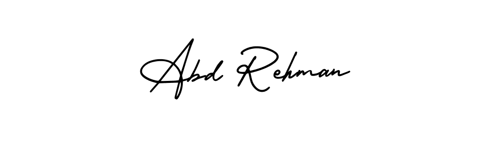 Create a beautiful signature design for name Abd Rehman. With this signature (AmerikaSignatureDemo-Regular) fonts, you can make a handwritten signature for free. Abd Rehman signature style 3 images and pictures png