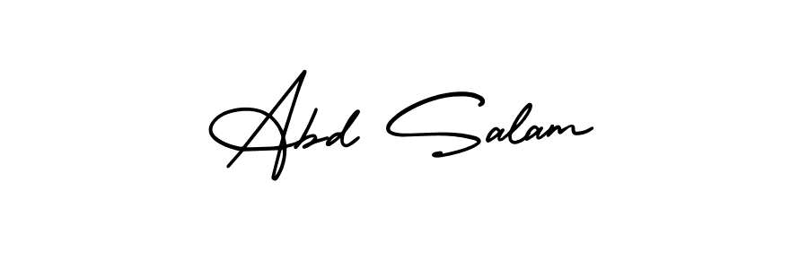 This is the best signature style for the Abd Salam name. Also you like these signature font (AmerikaSignatureDemo-Regular). Mix name signature. Abd Salam signature style 3 images and pictures png