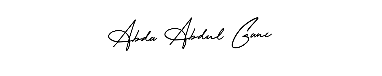 if you are searching for the best signature style for your name Abda Abdul Gani. so please give up your signature search. here we have designed multiple signature styles  using AmerikaSignatureDemo-Regular. Abda Abdul Gani signature style 3 images and pictures png