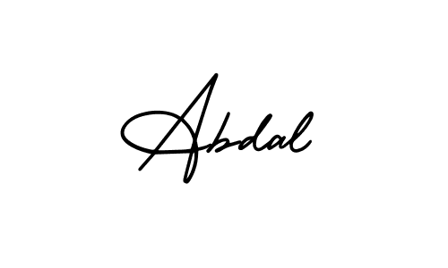 Make a beautiful signature design for name Abdal. With this signature (AmerikaSignatureDemo-Regular) style, you can create a handwritten signature for free. Abdal signature style 3 images and pictures png