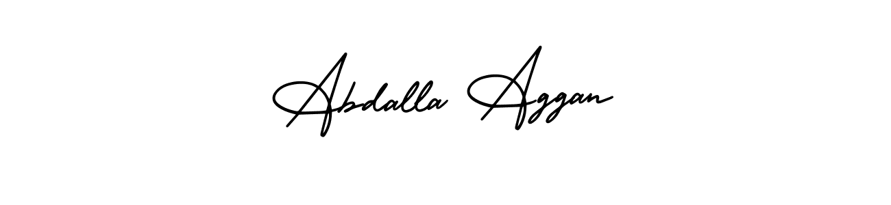 AmerikaSignatureDemo-Regular is a professional signature style that is perfect for those who want to add a touch of class to their signature. It is also a great choice for those who want to make their signature more unique. Get Abdalla Aggan name to fancy signature for free. Abdalla Aggan signature style 3 images and pictures png