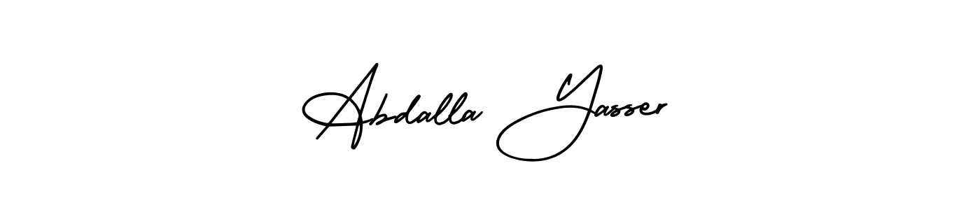 Here are the top 10 professional signature styles for the name Abdalla Yasser. These are the best autograph styles you can use for your name. Abdalla Yasser signature style 3 images and pictures png