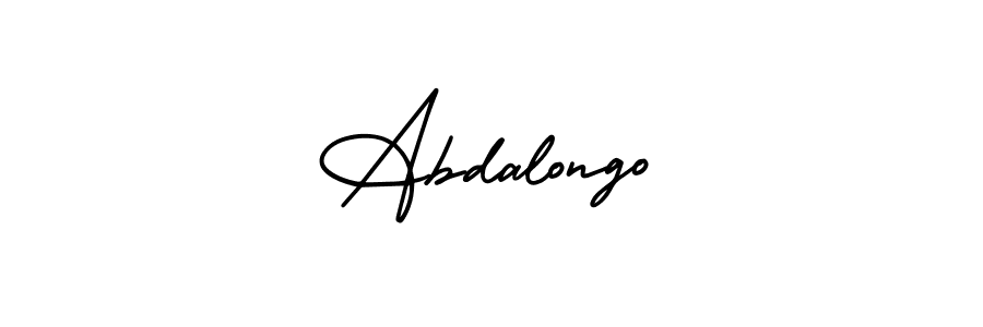 How to make Abdalongo signature? AmerikaSignatureDemo-Regular is a professional autograph style. Create handwritten signature for Abdalongo name. Abdalongo signature style 3 images and pictures png