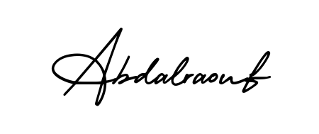 Create an unforgettable impression when signing with Abdalraouf name styled in AmerikaSignatureDemo-Regular typography. 100% free online generator. Abdalraouf signature style 3 images and pictures png