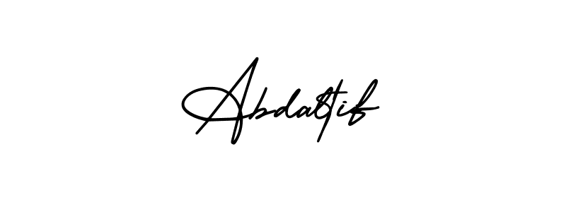 It looks lik you need a new signature style for name Abdaltif. Design unique handwritten (AmerikaSignatureDemo-Regular) signature with our free signature maker in just a few clicks. Abdaltif signature style 3 images and pictures png