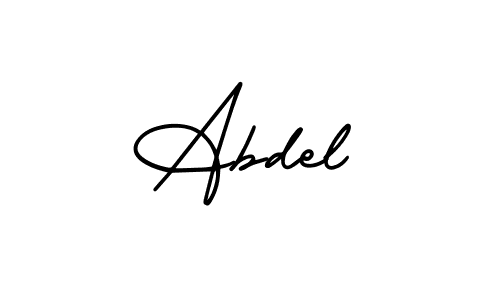 It looks lik you need a new signature style for name Abdel. Design unique handwritten (AmerikaSignatureDemo-Regular) signature with our free signature maker in just a few clicks. Abdel signature style 3 images and pictures png