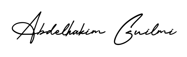 Also we have Abdelhakim Guilmi name is the best signature style. Create professional handwritten signature collection using AmerikaSignatureDemo-Regular autograph style. Abdelhakim Guilmi signature style 3 images and pictures png