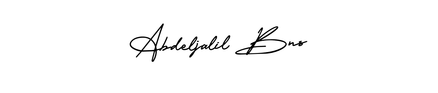 Similarly AmerikaSignatureDemo-Regular is the best handwritten signature design. Signature creator online .You can use it as an online autograph creator for name Abdeljalil Bns. Abdeljalil Bns signature style 3 images and pictures png