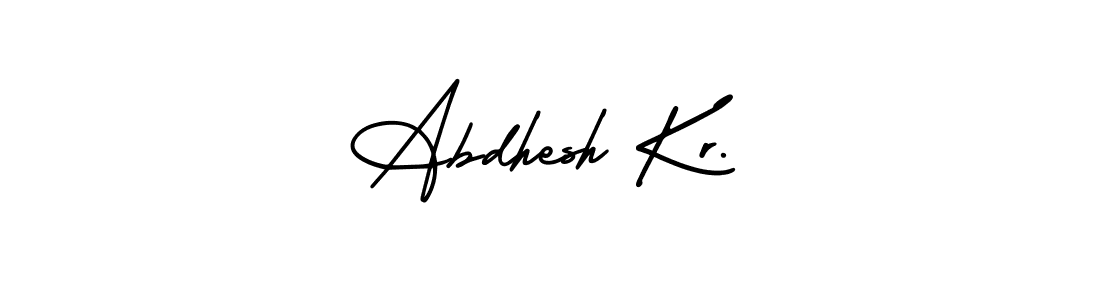 Use a signature maker to create a handwritten signature online. With this signature software, you can design (AmerikaSignatureDemo-Regular) your own signature for name Abdhesh Kr.. Abdhesh Kr. signature style 3 images and pictures png