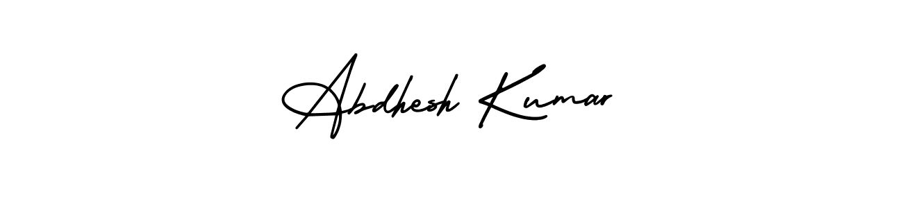 Design your own signature with our free online signature maker. With this signature software, you can create a handwritten (AmerikaSignatureDemo-Regular) signature for name Abdhesh Kumar. Abdhesh Kumar signature style 3 images and pictures png