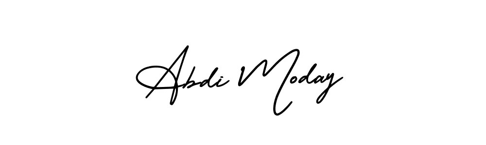 Create a beautiful signature design for name Abdi Moday. With this signature (AmerikaSignatureDemo-Regular) fonts, you can make a handwritten signature for free. Abdi Moday signature style 3 images and pictures png