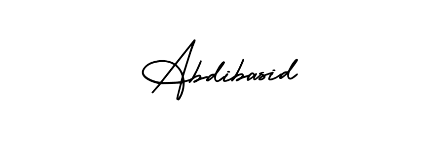The best way (AmerikaSignatureDemo-Regular) to make a short signature is to pick only two or three words in your name. The name Abdibasid include a total of six letters. For converting this name. Abdibasid signature style 3 images and pictures png