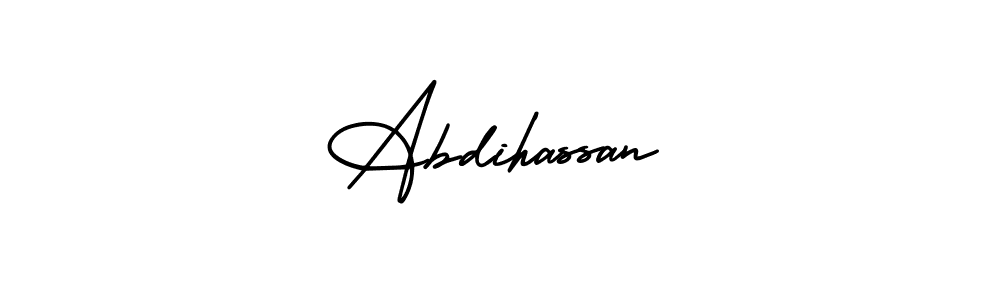 Best and Professional Signature Style for Abdihassan. AmerikaSignatureDemo-Regular Best Signature Style Collection. Abdihassan signature style 3 images and pictures png