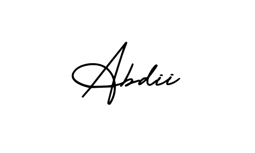 Make a beautiful signature design for name Abdii. With this signature (AmerikaSignatureDemo-Regular) style, you can create a handwritten signature for free. Abdii signature style 3 images and pictures png