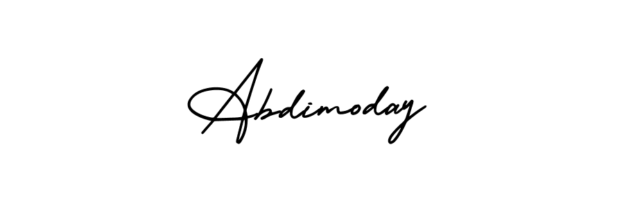 How to make Abdimoday name signature. Use AmerikaSignatureDemo-Regular style for creating short signs online. This is the latest handwritten sign. Abdimoday signature style 3 images and pictures png