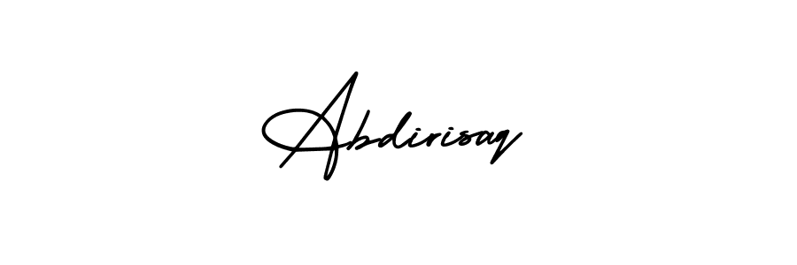 Abdirisaq stylish signature style. Best Handwritten Sign (AmerikaSignatureDemo-Regular) for my name. Handwritten Signature Collection Ideas for my name Abdirisaq. Abdirisaq signature style 3 images and pictures png